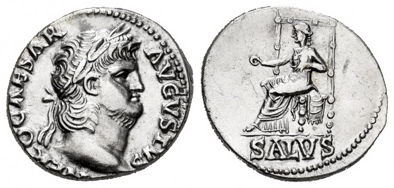 Nero. Denarius. 65-66 AD. Rome. (Ric-I 60). (Bmcre-90). (Rsc-314). Anv.: NERO CA...