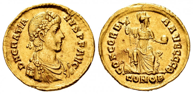 Gratian. Solidus. 383-385 AD. Constantinople. (Ric-45a). (Depeyrot-38/3). Anv.: ...