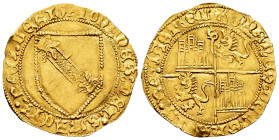 Kingdom of Castille and Leon. Juan II (1406-1454). Dobla de la Banda. Sevilla. (Bautista-791). (Tauler-113). Anv.: + IOHANES: DEI: GRACIA: REX: LEGIO....