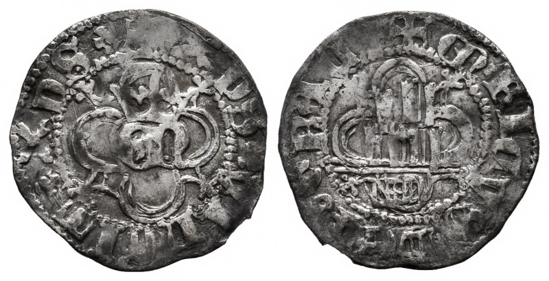 Kingdom of Castille and Leon. Henry IV (1399-1413). 1/4 real. Segovia. (Bautista...