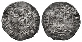 Kingdom of Castille and Leon. Henry IV (1399-1413). 1/4 real. Segovia. (Bautista-946). (Imperatrix-E4:30.14). Ag. 0,77 g. Very rare. Choice VF. Est......