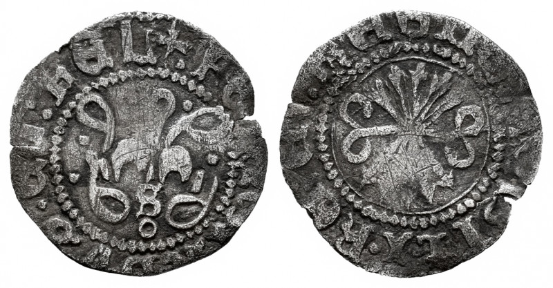 Catholic Kings (1474-1504). 1/4 real. Sevilla. (Cal-172). Ag. 0,48 g. S and roun...