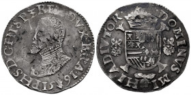 Philip II (1556-1598). 1 escudo felipe. 1591. Antwerpen. (Tauler-1144). (Vti-1267). (Vanhoudt-362.AN). Ag. 33,95 g. With escutcheon of Portugal. Hairl...