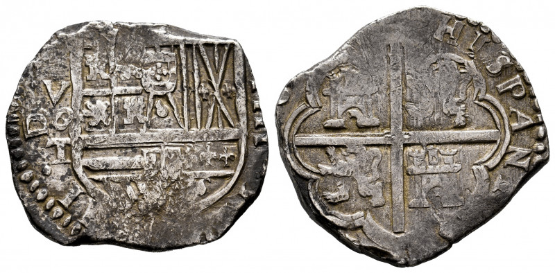 Philip III (1598-1621). 4 reales. (1611-1618). Toledo. V. (Cal-unlisted). Ag. 12...
