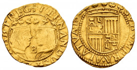Philip IV (1621-1665). 1/2 trentín. 1626. Barcelona. (Cal-1715). (Tauler-4409d). (Cru C.G.-4409d). Anv.: + FERNANDVS ELISABET REG. Rev.: SVB VMBRA· AL...