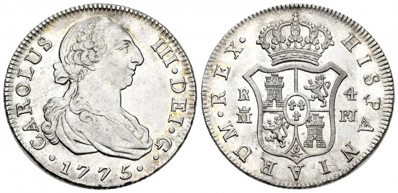 Charles III (1759-1788). 4 reales. 1775. Madrid. FJ. (Cal-857). Ag. 13,43 g. Ori...