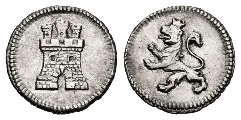 Charles IV (1788-1808). 1/4 real. ND. Potosí. (Cal-142). Ag. 0,86 g. Documental ...