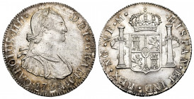 Charles IV (1788-1808). 2 reales. 1794. Guatemala. M. (Cal-551). Ag. 6,77 g. Pleno brillo original. Ex Áureo 07/03/2001, nº 1733. Ex Colección O'Calla...