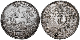 Germany. Brunswick-Luneburg-Celle. Christian Ludwig. 2 thaler. 1664. LW. (Km-252.5). (Dav-LS189). Ag. 57,07 g. The denomination (2) is punched into th...