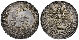 Germany. Stolberg. Wolfgang Georg (1615-1631). 1 thaler. 1624. CZ. (Km-52). (Dav-7778). Ag. 29,15 g. A good sample. Attractive tone. This coin is exem...