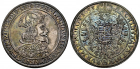Austria. Ferdinand III. 1 thaler. 1653. Breslau. G-H. (Herinek-458). (Dav-3219). Ag. 28,63 g. Beautiful slightly bluish patina. Very rare. This coin i...