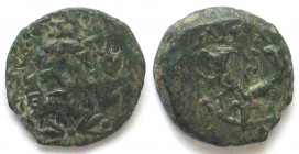 JUDAEA. Hasmoneans, Alexander Jannaios (Yehonatan), AE Prutah, 103-76 BC, 16mm, XF!