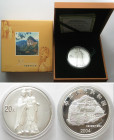 CHINA. 20 Yuan 2004, Maiji Grottoes, from the Chinese Grotto Art Series, 3rd issue, silver, 2 oz, Proof