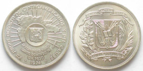 DOMINICAN REPUBLIC. Peso 1974, 12th Central American and Caribbean Games, silver, BU