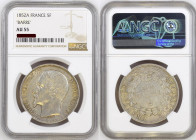 FRANCE. 5 Francs 1852 A, Louis-Napoleon Bonaparte, silver, extremely rare variety! NGC AU 55