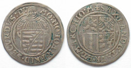SAXE-OLD-GOTHA. Schreckenberger 1561, Johann Friedrich II, silver, scarce variety! aXF
