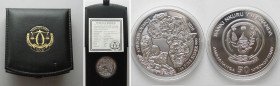 RWANDA. 50 Francs 2010, Lion, African Ounce, silver, 1 oz Proof