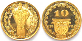 CAMPIONE D'ITALIA. Casino. 10 Franken 1970, Gold, PP(Proof) RRR!