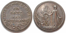 OBWALDEN. Militärische Verdienstmedaille 1845, Silber, 33mm