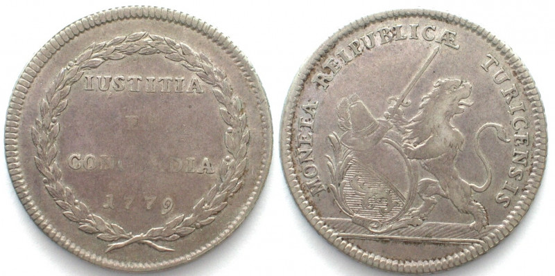 ZÜRICH. Taler 1779, Silber, selten! ss(VF)
HMZ 2-1164iii. Prägeschwäche / Weakl...
