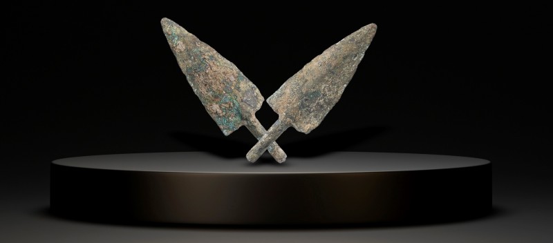 Ancient Bronze Ballistic Arrowhead, Biblical Period, Old Testament , 1200 BC- 60...