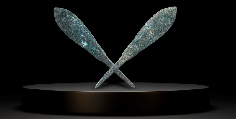 Ancient Bronze Ballistic Arrowhead, Biblical Period, Old Testament , 1200 BC- 60...