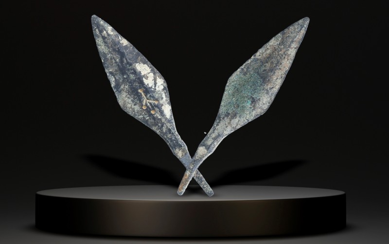 Ancient Bronze Ballistic Arrowhead, Biblical Period, Old Testament , 1200 BC- 60...