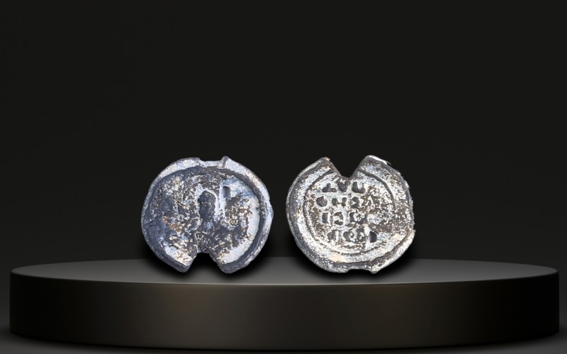 Lead Seals , Byzantine, 700 A.D. - 1300 A.D.
W: 4.84 g / D: 20 mm