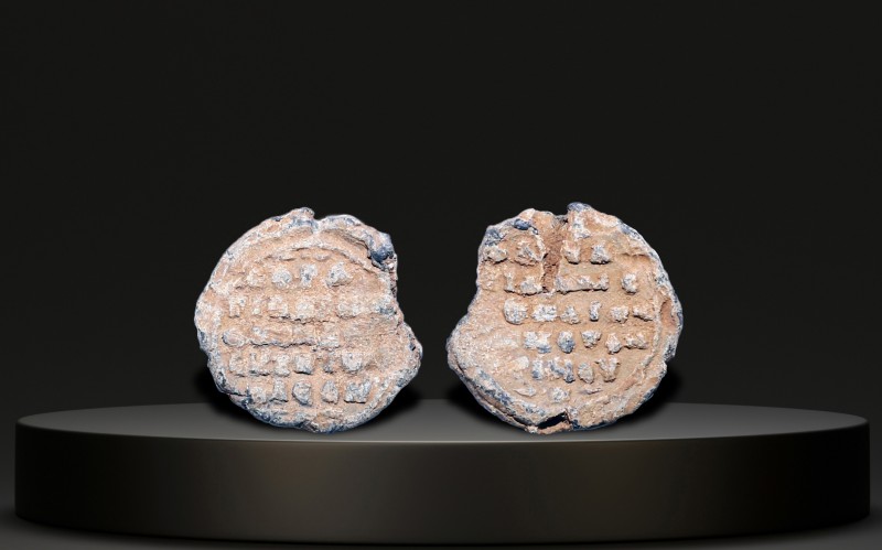 Lead Seals , Byzantine, 700 A.D. - 1300 A.D.
W: 10g / D: 30mm