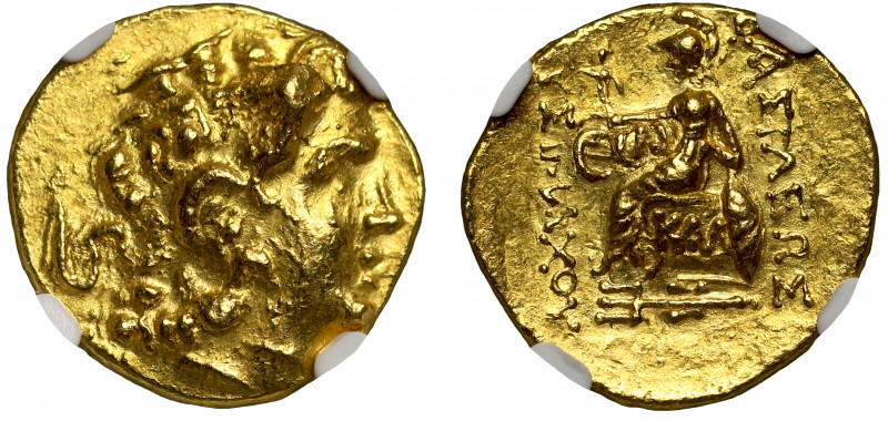 Pontic Kingdom, Mithradates IV (120-63 BC), gold Stater, types of Lysimachos, he...