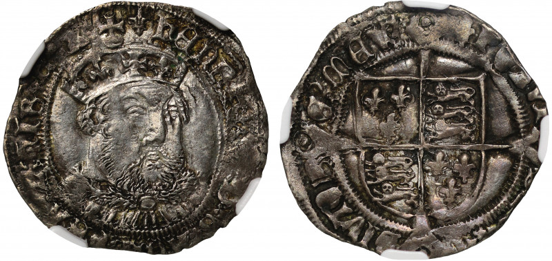 MS61 | Henry VIII (1509-1547), silver Groat, third coinage (1544-47), Tower Mint...