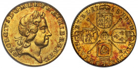 MS62 | George I (1714-27), gold Quarter Guinea, 1718, laureate head right, Latin legend and toothed border surrounding, GEORGIVS. D.G. M.B.FE. ET. HIB...