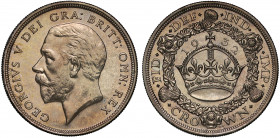 PF63 | George V (1910-36), silver proof Wreath Crown, 1932, bare head left, BM raised on truncation for engraver Bertram Mackennal, Latin legend and t...