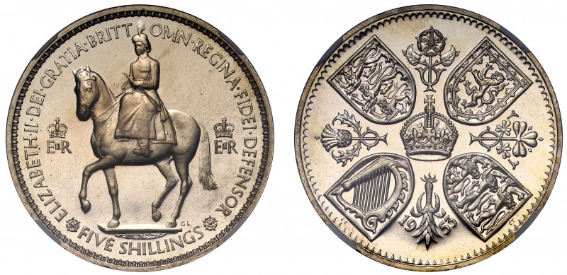 PF66 CAM | Elizabeth II (1952-), cupro-nickel proof Crown, 1953, Coronation issu...