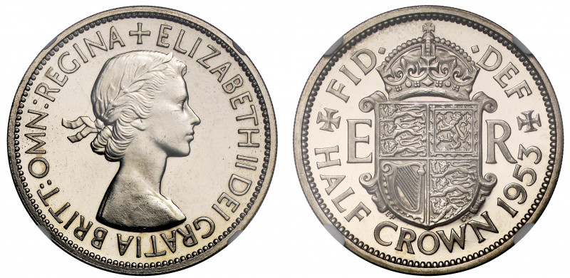 PF66 CAM | Elizabeth II (1952-), cupro-nickel proof Halfcrown, 1953, Coronation ...