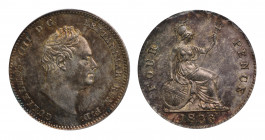 William IV (1830-37), silver proof Groat, 1836, 6 of date with closed right upper loop, possibly over a 1, bare head right, Latin legend and toothed b...