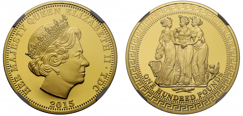 PF70 UCAM | Tristan Da Cunha, Elizabeth II (1952-), gold proof One Ounce of One ...