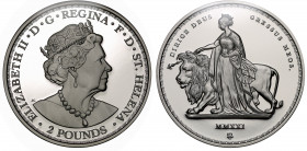 PF70 UCAM FDI | Elizabeth II (1952-), East India Company Saint Helena, 2021, silver proof Two Ounces of Two Pounds, 2 Ounces of .999 fine silver, Una ...