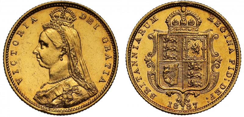 Australia, Victoria (1837-1901), gold Half Sovereign, 1887, Melbourne Mint, jubi...