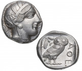 300-280 a.C. Grecia. Ática. Atenas. Tetradracma. Ag. 17,19 g. Rara así. Muy bella. EBC+. Est.1500.