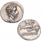 27 a.C-14 d.C. Augusto (27 aC-14 dC). Roma. Denario. Ag. 3,72 g. Muy bella. Brillo original. RARA y más así. SC-. Est.2200.