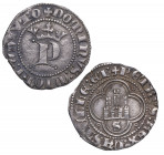 1350-1369. Pedro I (1350-1369). Sevilla. 1/2 Real. Ag. 1,70 g. Bella. Brillo original. EBC. Est.300.