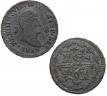 1816. Fernando VII (1808-1833). Jubia. 8 maravedís. A&C 195. Cu. 10,20 g. Año escaso. Atractiva. Ligera pátina verdosa. EBC-. Est.75.