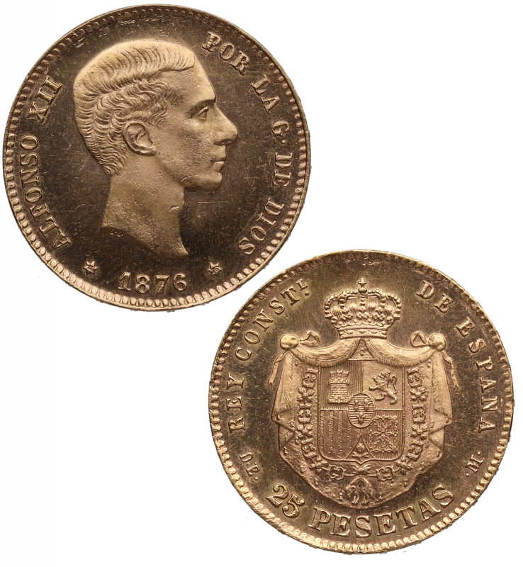 1876*76. Franco (1939-1975). Madrid. 25 Pesetas. DEM. A&C 174. Au. 8,09 g. MUY E...