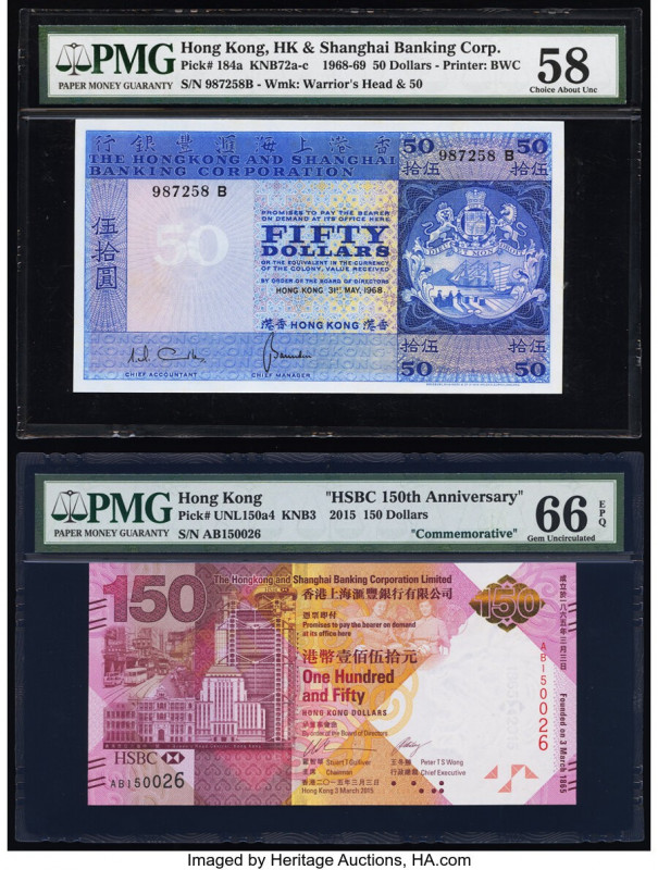 Hong Kong Hongkong & Shanghai Banking Corp. 50; 150 Dollars 31.5.1968; 3.3.2015 ...