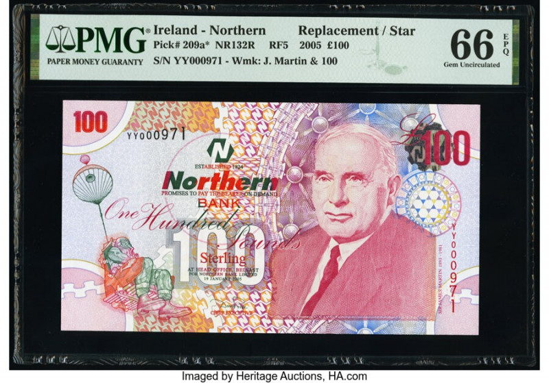 Ireland - Northern Northern Bank Limited 100 Pounds 19.1.2005 Pick 209a* Replace...