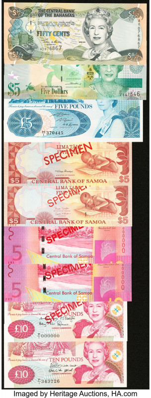 Bahamas, Bangladesh, Samoa & More Group lot of 19 Examples Crisp Uncirculated. R...