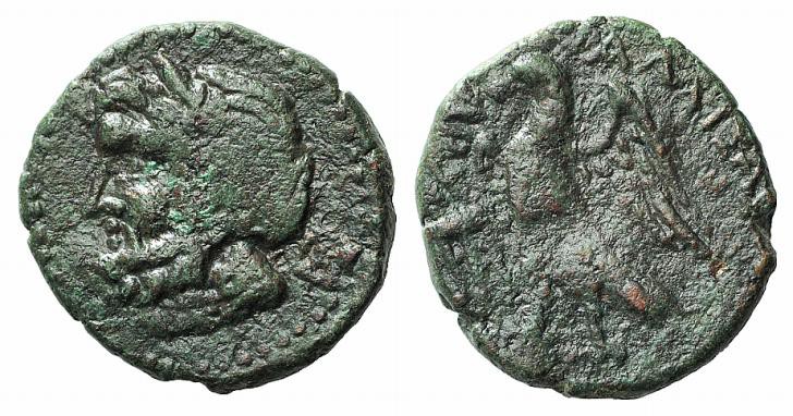 Sicily, Alaisa Archonidea, 2nd century BC. Æ (21mm, 6.71g, 2h). Laureate head of...