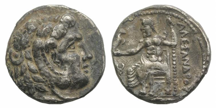 Kings of Macedon, temp. Philip III – Lysimachos, c. 323-280 BC. AR Drachm (15mm,...