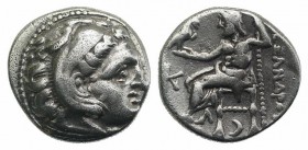 Kings of Macedon, Antigonos I Monophthalmos (Strategos of Asia, 320-306/5 BC, or king, 306/5-301 BC). AR Drachm (16mm, 3.98g, 11h). In the name and ty...
